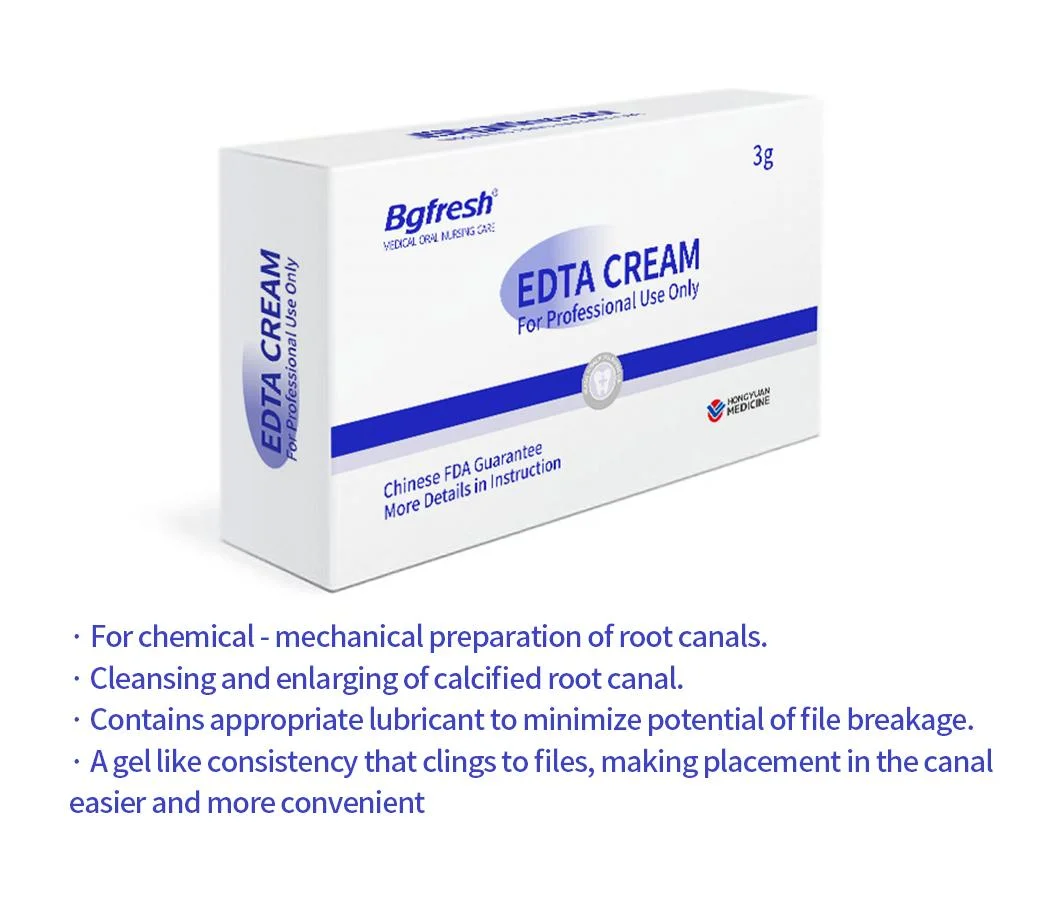 Medical Supply Dental Consumable Material Dental Root Canal Enlargement and Lubricant Paste with EDTA Antibacterial Preparation Before Root Canal Treatment V