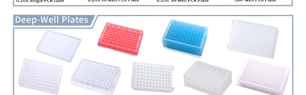 GEB 0.8ml Natural Low Retention Pre-Sterilized Individual Wall V-shape Bottom 96-Round-Deep-Well Plate Tapered PP Wholesale Medical Biology Consumable Labware