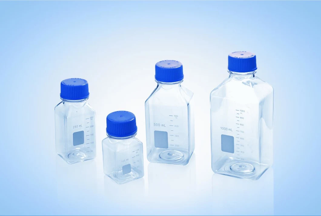 Reagent Bottle 150ml 250ml 500ml 1000ml PC Cell Culture Media Cell Serum Buffers Bottle Lab Supplies Consumables