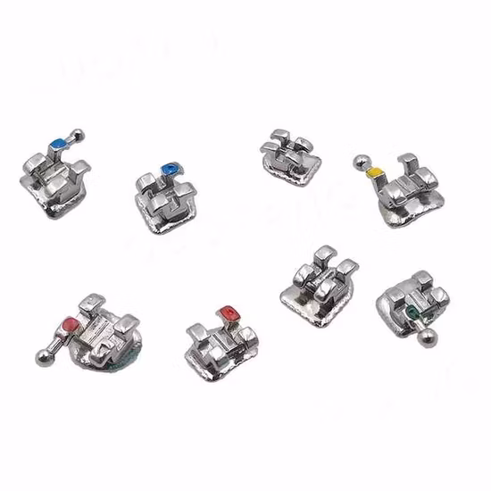 Orthodontic Use Dental Ceramic Tongue Side Buckle Consumables Dental