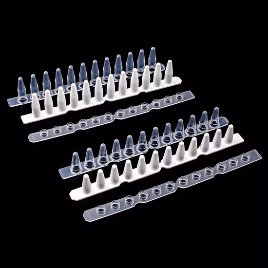 8-Strip PCR Tubes Plastic PCR Tubes 0.2ml Laboratory Consumable
