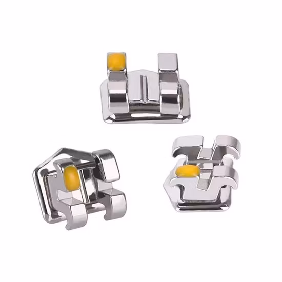 Orthodontic Use Dental Ceramic Tongue Side Buckle Consumables Dental